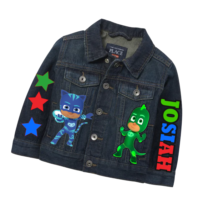 Pj mask Denim Set-Boys Pj mask denim set-Pj mask Birthday outfit-Pj mask boys outfit