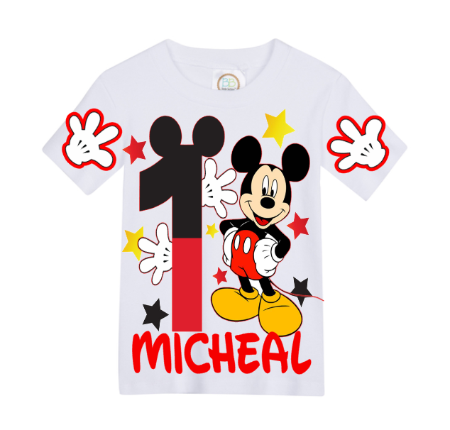Mickey Mouse overalls-Mickey Mouse outfit-Mickey Mouse birthday shirt-Mickey Mouse birthday outfit
