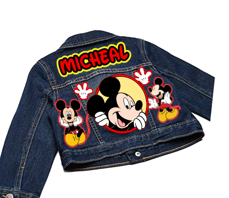 Mickey Mouse boys outfit - Mickey Mouse Denim Set-Boys Mickey Mouse denim set- Mickey Mouse Birthday outfit