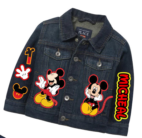 Mickey Mouse boys outfit - Mickey Mouse Denim Set-Boys Mickey Mouse denim set- Mickey Mouse Birthday outfit