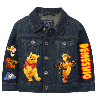 Winnie the Pooh boys outfit -Winnie the Pooh Denim Set-Boys Winnie the Pooh denim set- Winnie the Pooh Birthday outfit