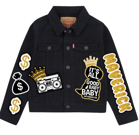 Notorious BIG outfit - Notorious BIG Denim Set-Boys Notorious BIG denim set- Notorious BIG Birthday outfit