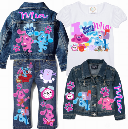 Girls Custom Denim Set