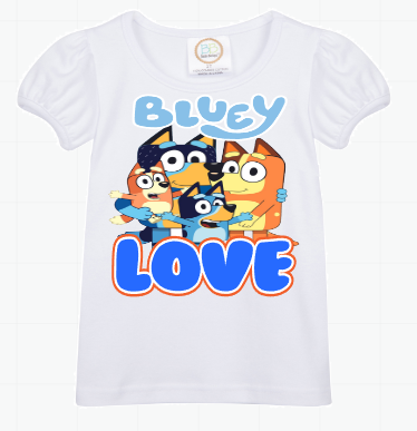 Bluey Overalls-Bluey Birthday Overalls-Bluey Birthday outfit