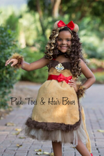 Load image into Gallery viewer, Cowardly Lion Tutu dress- Cowardly Lion Dress- Cowardly Lion costume-Wizard of oz costume
