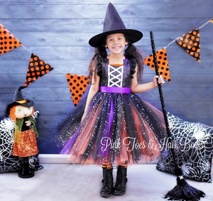 Witch Dress- Witch Tutu Dress-witch tutu-witch costume-girly witch dress