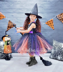 Witch Dress- Witch Tutu Dress-witch tutu-witch costume-girly witch dress
