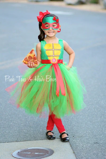 Teenage mutant ninja turtle costume- Raphael tmnt costume- tmnt dress- tmnt tutu dress-tmnt tutu