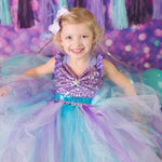 Load image into Gallery viewer, The little mermaid Tutu Dress-The little mermaid dress- Ariel Costume -mermaid Tutu-Live action the little mermaid costume
