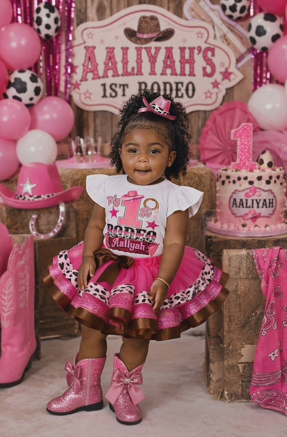 My 1st rodeo tutu set- My 1st rodeo outfit-Cowgirl tutu set-Cowgirl outfit-Cowgirl birthday outfit- cowgirl birthday
