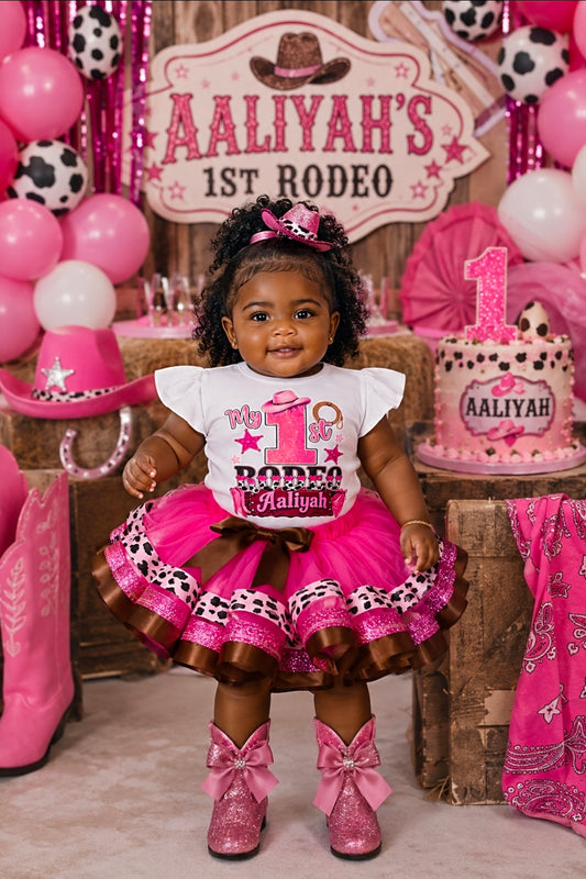 My 1st rodeo tutu set- My 1st rodeo outfit-Cowgirl tutu set-Cowgirl outfit-Cowgirl birthday outfit- cowgirl birthday