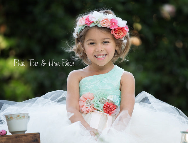 Handmade Boutique Tea Party high quality dress 2/3