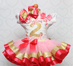 Load image into Gallery viewer, Birthday tutu set-birthday outfit-2 sweet tutu set- 2 sweet outfit
