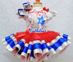 Load image into Gallery viewer, 4th of July tutu set- 4th of July outfit-4th of July dress-4th of July birthday

