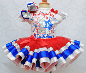 4th of July tutu set- 4th of July outfit-4th of July dress-4th of July birthday