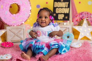 Donut Tutu set-  Donut outfit-Donut dress- donut tutu