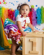 Load image into Gallery viewer, Paint tutu set-Paint outfit-Paint dress-Paint Party tutu-Art tutu set
