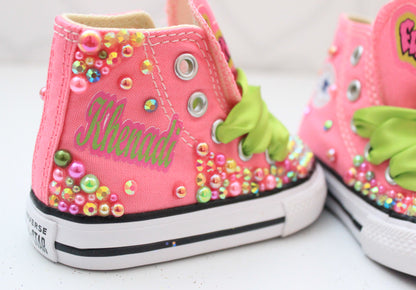 Fresh Princess shoes- Fresh Princess bling Converse-Girls Fresh Princess Shoes