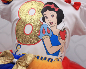 Snow white tutu set- Snow white outfit-Snow white birthday outfit(deluxe)