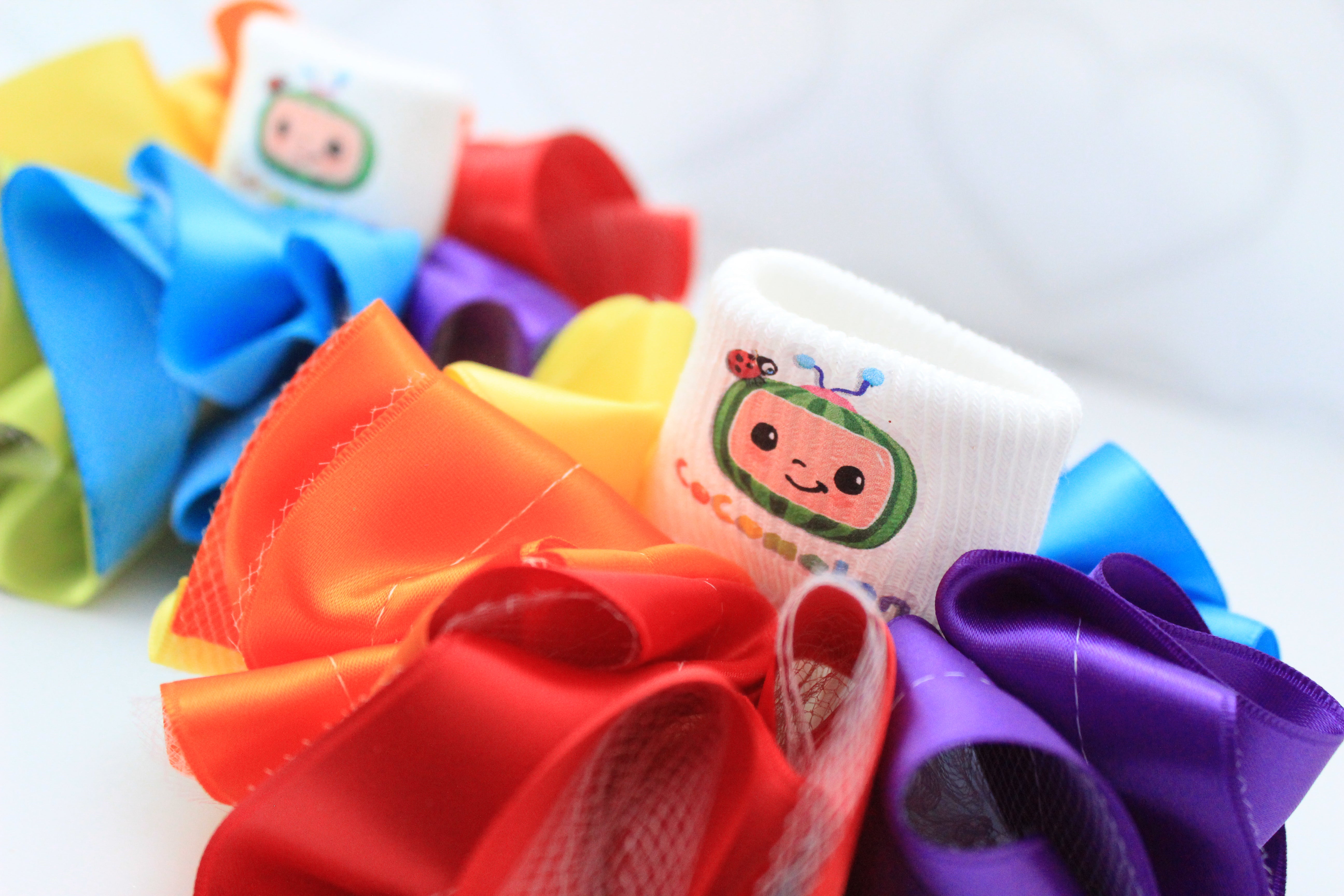 Ribbon Trim Tutu ruffle anklets-Tutu anklets-girls ribbon anklets- ADD ...