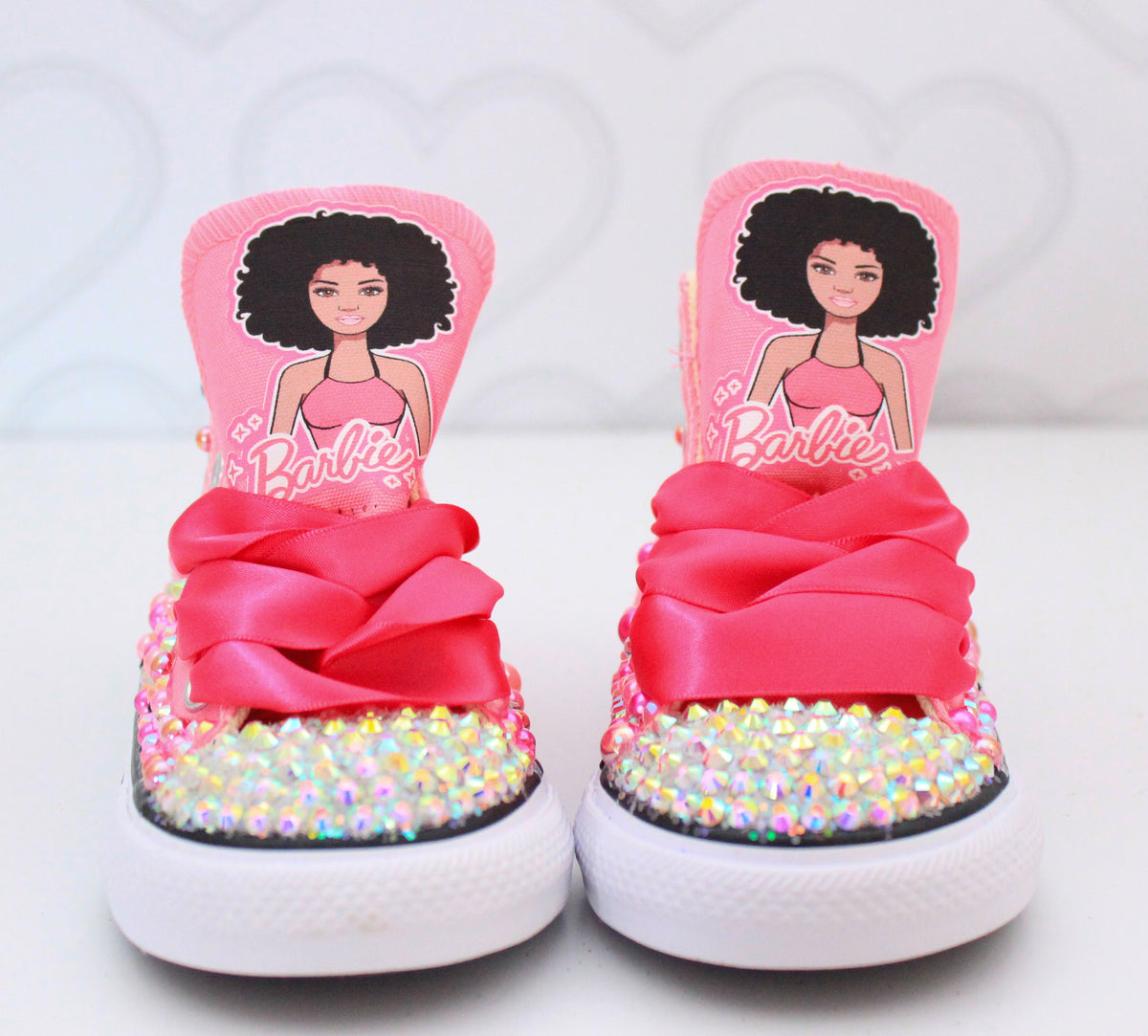 Barbie shoes- Barbie bling Converse-Girls Barbie Shoes-Barbie converse ...