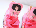 Load image into Gallery viewer, Barbie shoes- Barbie bling Converse-Girls Barbie Shoes-Barbie converse
