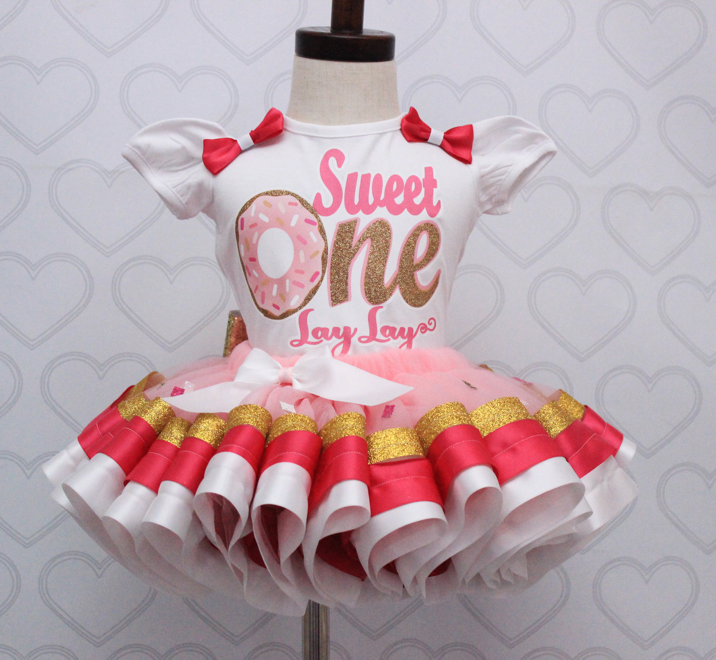 Donut Tutu set-  Donut outfit-Donut dress- donut tutu