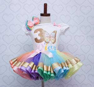 Butterfly tutu set- Butterfly outfit- Butterfly dress-Butterfly birthday