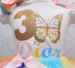 Load image into Gallery viewer, Butterfly tutu set- Butterfly outfit- Butterfly dress-Butterfly birthday
