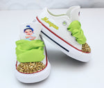 Load image into Gallery viewer, Princess tiana shoes- Princess tiana  Converse-Girls Princess tiana Shoes
