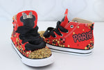 Load image into Gallery viewer, Minnie shoes- Minnie  bling Converse-Minnie  Shoes
