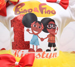 Load image into Gallery viewer, Bino and Fino tutu set- Bino and Fino outfit- Bino and Fino dress-Bino and Fino birthday
