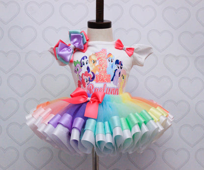my little pony birthday dress My Little Pony Twiligth Sparkle/Pinkie Pie Dress Size 4t/5t