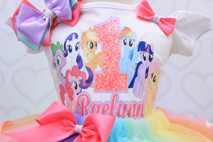 my little pony birthday dress ideas My little pony Girl Dress Size 5t Ruffles Christmas