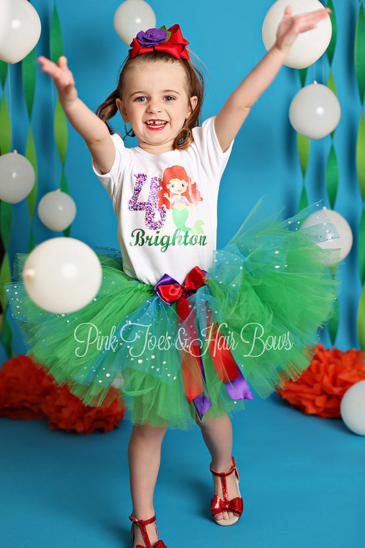 The little mermaid tutu set
