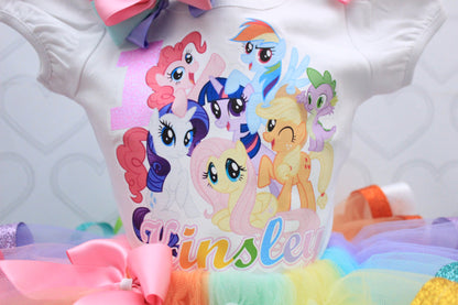 My little pony tutu set- My little pony outfit-My little pony birthday outfit