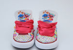 Load image into Gallery viewer, Baby shark shoes- Baby shark bling Converse-Girls Baby shark Shoes
