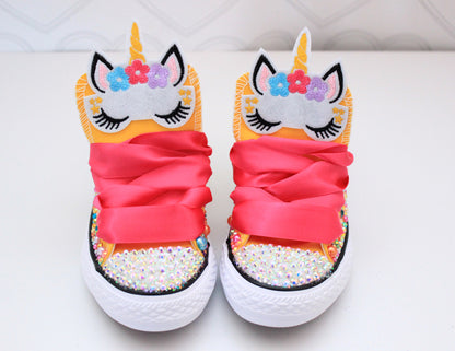 Unicorn shoes- Unicorn bling Converse-Girls Unicorn Shoes-Unicorn converse