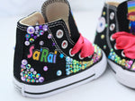 Load image into Gallery viewer, Colorform&#39;s city shoes- Colorform&#39;s city bling Converse-Girls Colorform&#39;s city Shoes- Colorform&#39;s city Converse
