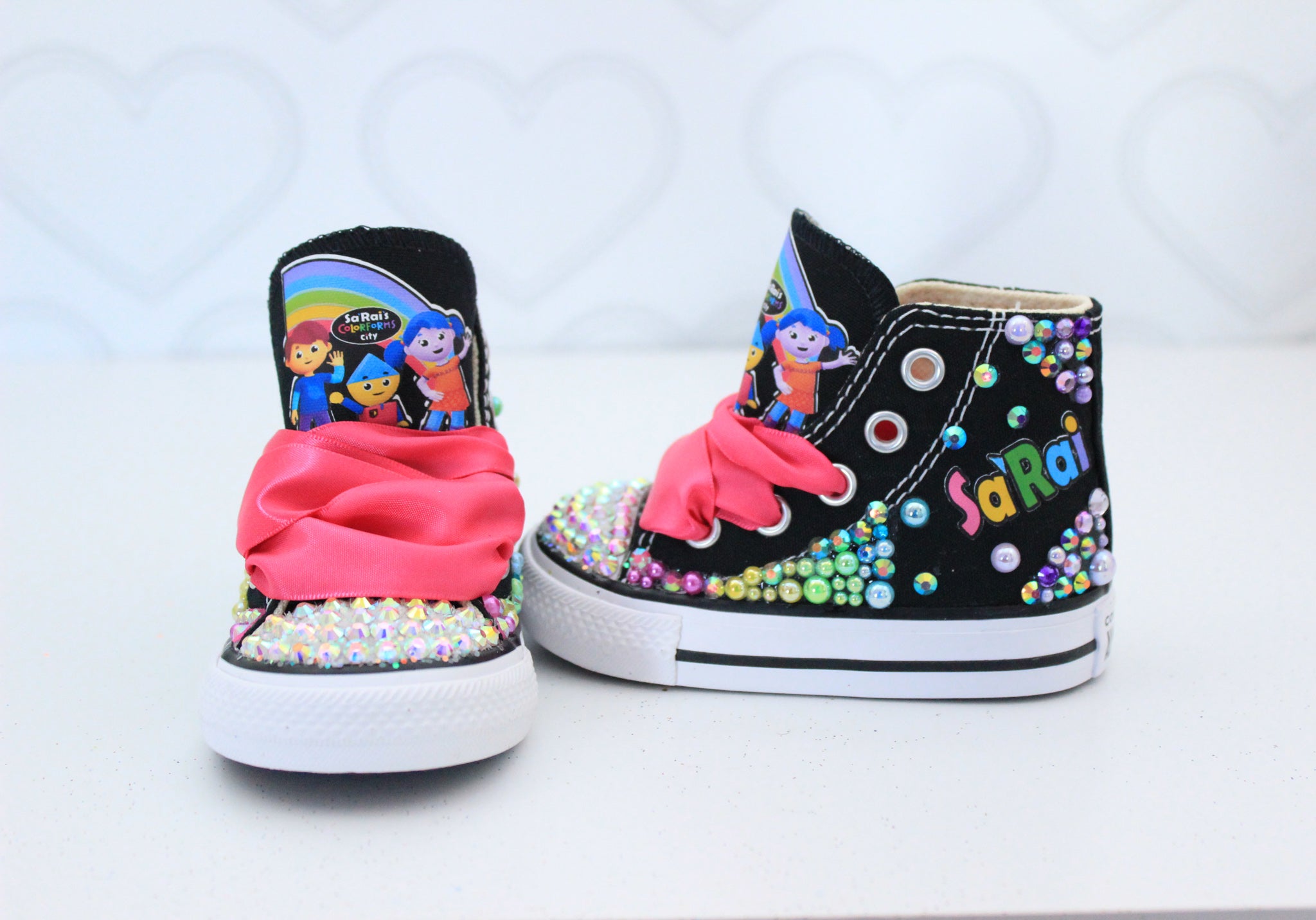 Colorform's city shoes- Colorform's city bling Converse-Girls Colorform's city Shoes- Colorform's city Converse