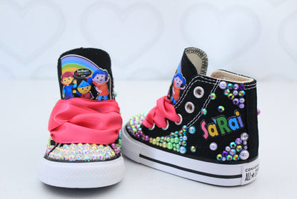 Colorform's city shoes- Colorform's city bling Converse-Girls Colorform's city Shoes- Colorform's city Converse