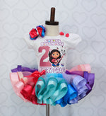 Load image into Gallery viewer, Gabby Dollhouse tutu set-Gabby Dollhouse outfit-Gabby Dollhouse dress
