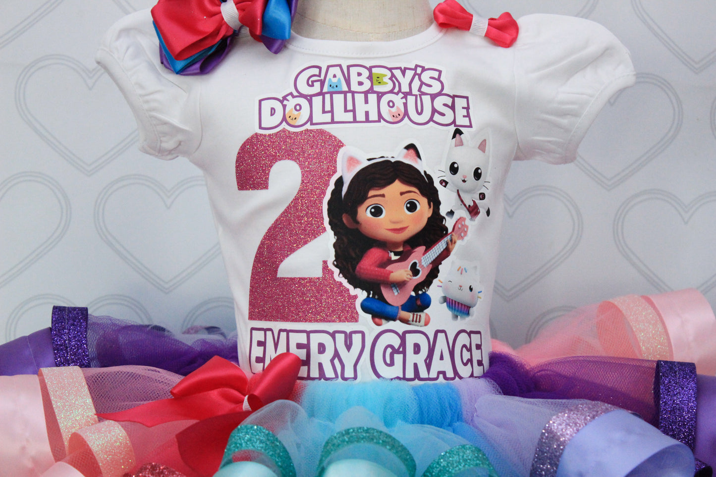 Gabby Dollhouse tutu set-Gabby Dollhouse outfit-Gabby Dollhouse dress