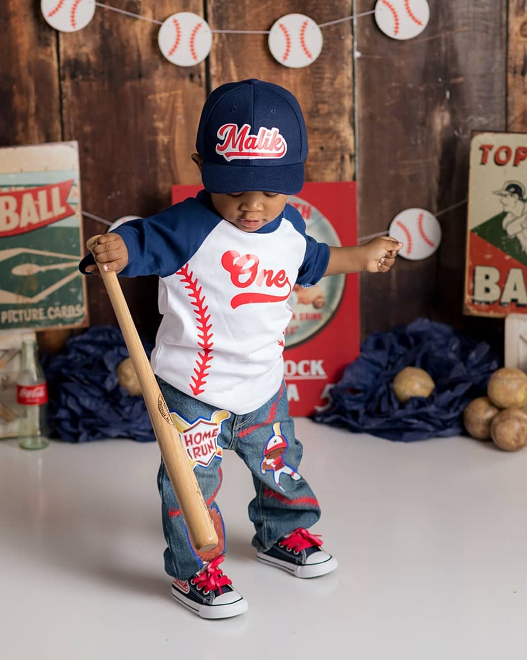 Baseball Denim Set-Boys Baseball denim set-Baseball Birthday