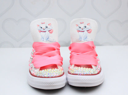 Marie the Cat shoes- Marie the Cat  bling Converse-Girls Marie the Cat  Shoes-Marie the Cat Converse