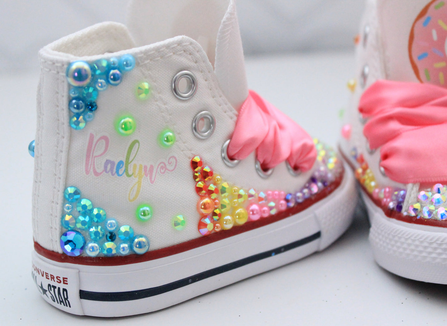 Donut shoes- Donut bling Converse-Donut Shoes