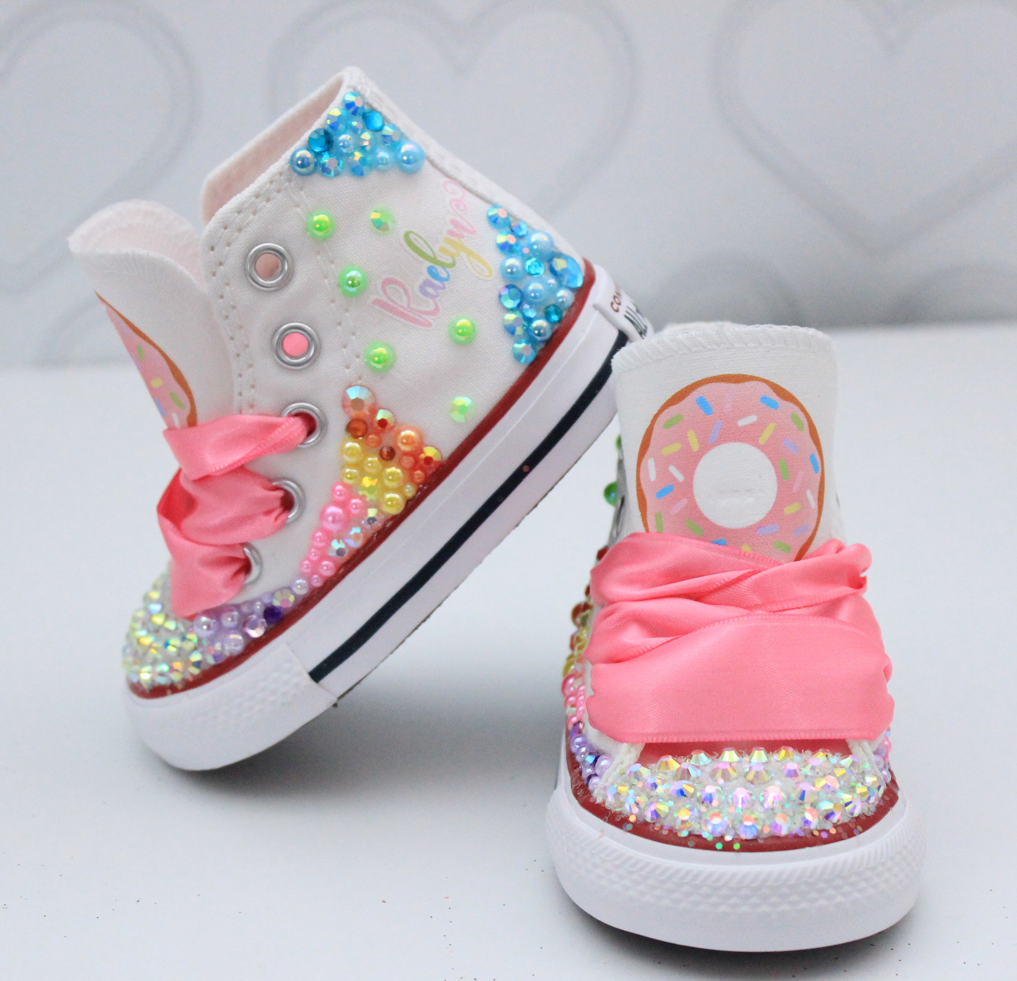 Donut shoes- Donut bling Converse-Donut Shoes