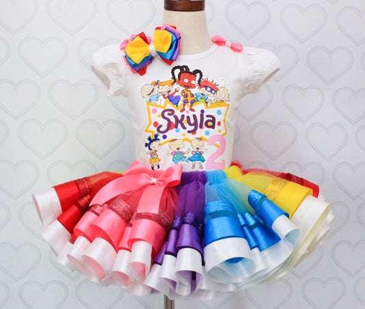 Rugrats tutu set- Rugrats outfit-Rugrats dress-Rugrats birthday(deluxe)