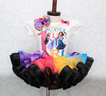 Load image into Gallery viewer, Encanto tutu set- encanto outfit- encanto dress
