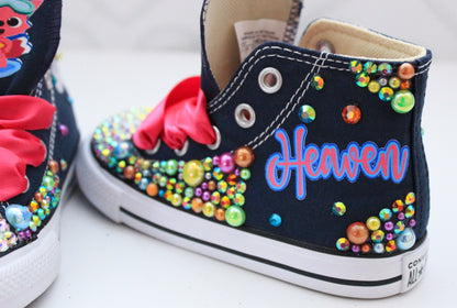 Baby shark shoes- Baby shark bling Converse-Girls Baby shark Shoes